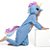 Pijama Fantasia Unicórnio Longo em  Malha Leve INFANTIL  e ADULTO Azul - Imagem 5