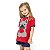 Pijama Algodão Curto Verão Bulldog Francês Infantil Feminino Vermelho - Imagem 1