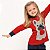 Pijama Algodão Longo Inverno Meia Estação Bulldog Francês Infantil Feminino Vermelho - Imagem 4