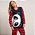 Pijama Feminino Longo Soft Urso Panda Vermelho Família MÃE - Imagem 1