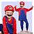 Pijama Fantasia Mário Bros Longo em Malha Leve - Imagem 1