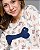 Pijama Longo em Algodão Família Cachorrinhos Creme e Azul - Imagem 3