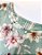 Pijama Curto Feminino em Malha Leve Verão Floral com listras Verde Menta - Imagem 4