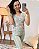 Pijama Meia Estação em Viscose com Elastano Floral Calça e manga Curta Menta - Imagem 2