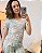Pijama Meia Estação em Viscose com Elastano Floral Calça e manga Curta Menta - Imagem 5