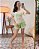 Pijama Short Doll Verão em Viscose com Elastano Poá Verde Menta - Imagem 4