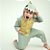 Pijama Fantasia Dinossauro Inverno em Microsoft Infantil e Adulto Verde Menta - Imagem 7
