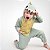 Pijama Fantasia Dinossauro Inverno em Microsoft Infantil e Adulto Verde Menta - Imagem 2