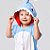 Pijama Fantasia Cosplay Kigurumi Algodão Curto Verão Infantil Baby Shark Azul - Imagem 2