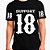 Camiseta Support 18 Preta - Imagem 1