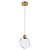 Pendente Led ZOE 3W 3000K Dourado - Imagem 1