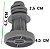 Kit 2 Pés Traseiro Para Fogão Brastemp/consul W10510035 - Imagem 2