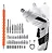 Kit Parafusadeira Elétrica Sem Fio 47 Chaves Fenda Philips Cor Cinza 110V/220V - Imagem 4
