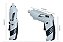 Kit Parafusadeira Elétrica Sem Fio 47 Chaves Fenda Philips Cor Cinza 110V/220V - Imagem 3