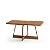 Mesa de Jantar Átria Retangular 6 Lugares 160x90cm Nogal Fre Cor:nogal com Freijó e Rosê Freijó - Imagem 1