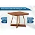 Mesa para Cozinha Átria 1593 Quadrada Aço C/tampo Madeirado 90x90cm Nogal/freijo Rose - Carraro Nogal/Freijo Rose - Imagem 2