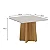 Mesa de Jantar Jade 90cm Cinamomo Off White - Valdemóveis Cinamomo Off White - Imagem 2