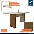 Mesa de Jantar 6 Lugares 160x80cm Julia Cinamomo/Off White - Imagem 3