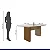 Mesa de Jantar 6 Lugares 160x80cm Julia Cinamomo/Off White - Imagem 7