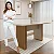 Mesa de Jantar 6 Lugares 160x80cm Julia Cinamomo/Off White - Imagem 8