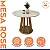 Mesa de Jantar Redonda 4 Lugares 120cm Rose Cinamomo/Off White - Imagem 2