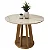 Mesa de Jantar Redonda 4 Lugares 120cm Rose Cinamomo/Off White - Imagem 9