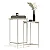 Jogo de Mesa Lateral Prisma Off White - EJ Móveis - Imagem 4