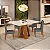 Conjunto Sala de Jantar 4 Cadeiras Tampo de Vidro - Imagem 1
