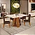 Conjunto Sala de Jantar 4 Cadeiras Tampo de Vidro - Imagem 2
