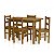 Conjunto Mesa Bonafe com 4 cadeiras cor imbuia - Imagem 1
