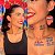 Kit Carnaval Tatuagem Temporária + Brinco MDF + Glitter 004 - Imagem 9