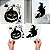 Adesivo Vinílico Transparente Bruxa Abóbora Pumpkin Aranha - Imagem 1