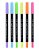 Caneta Brush Duo Neon 6 Cores - Molin - Imagem 3