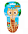 Tesoura Escolar Plástica Zoo Girafa - Tilibra - Imagem 1