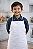 Kit 10 Avental Branco Infantil Tecido 100% Algodão 35x50cm - Imagem 1