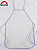 Kit 6 Aventais Plástico Infantil Transparente para uso escolar - Imagem 3