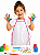 Kit 6 Aventais Plástico Infantil Transparente para uso escolar - Imagem 7