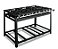 FOGÃO INDUSTRIAL 6 BOCAS PRETO 30x30 SEM FORNO BAIXA PRESSÃO - Imagem 1