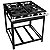 FOGÃO INDUSTRIAL 4 BOCAS PRETO 30X30 SEM FORNO BAIXA PRESSÃO - Imagem 1