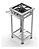 FOGÃO INDUSTRIAL 1 BOCA INOX 30x30 SEM FORNO BAIXA PRESSÃO - Imagem 1