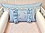 Kit Berço Azul e rosa floral 7 peças - Imagem 2