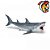 MEGALODON PAPO 2021 TUBARÃO PRÉ-HISTÓRICO GIGANTE MINIATURA PEIXE OTODUS MEGALODON - Imagem 4