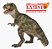 TIRANOSSAURO REX PAPO VERDE RÉPLICA RARA VERSÃO 2005 BRINQUEDO DE DINOSSAURO COLECIONÁVEL - Imagem 1