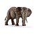 ELEFANTE AFRICANO FÊMEA SCHLEICH MINIATURA DE ANIMAL SELVAGEM AFRICANO EM PLÁSTICO PVC - Imagem 1