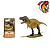 TYRANNOSAURUS REX EOFAUNA FIGURA DE DINOSSAURO CARNÍVORO MINIATURA CIENTÍFICA T.REX - Imagem 1