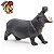 HIPOPÓTAMO PAPO 2007 FIGURA DE MAMÍFERO BRINQUEDO DE ANIMAL SELVAGEM MINIATURA - Imagem 2