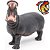 HIPOPÓTAMO PAPO 2007 FIGURA DE MAMÍFERO BRINQUEDO DE ANIMAL SELVAGEM MINIATURA - Imagem 5