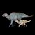 MAIASAURA MÃE E FILHOTE VERDE HAOLONGGOOD MINIATURA DINOSSAURO HADROSAURUS - Imagem 1