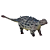 SAICHANIA ZHU GUI CINZA HAOLONGGOOD MINIATURA DINOSSAURO ANQUILOSSAURO BRINQUEDO - Imagem 2