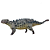 SAICHANIA ZHU GUI CINZA HAOLONGGOOD MINIATURA DINOSSAURO ANQUILOSSAURO BRINQUEDO - Imagem 1